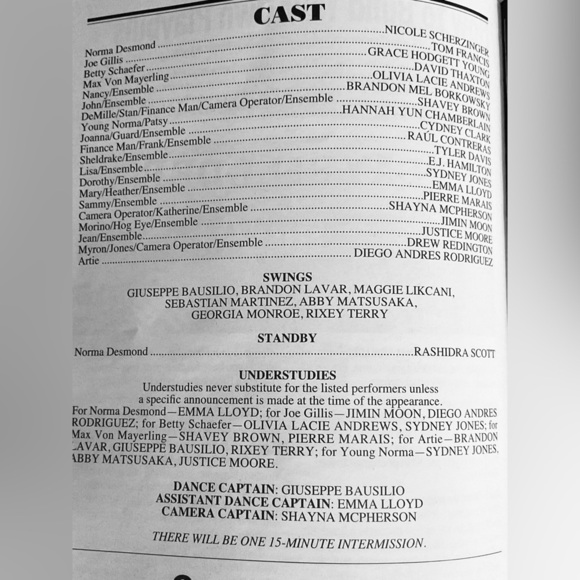 Sunset Boulevard Broadway Playbill April 2025 Nicole Scherzinger Tom Francis NEW - Picture 6 of 11